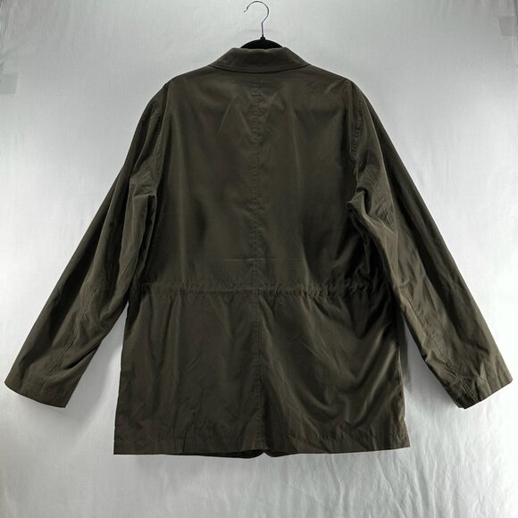 TravelSmith Travel Jacket Mens M Lightweight Sport Coat Pockets Adjustable Olive - Picture 2 of 15
